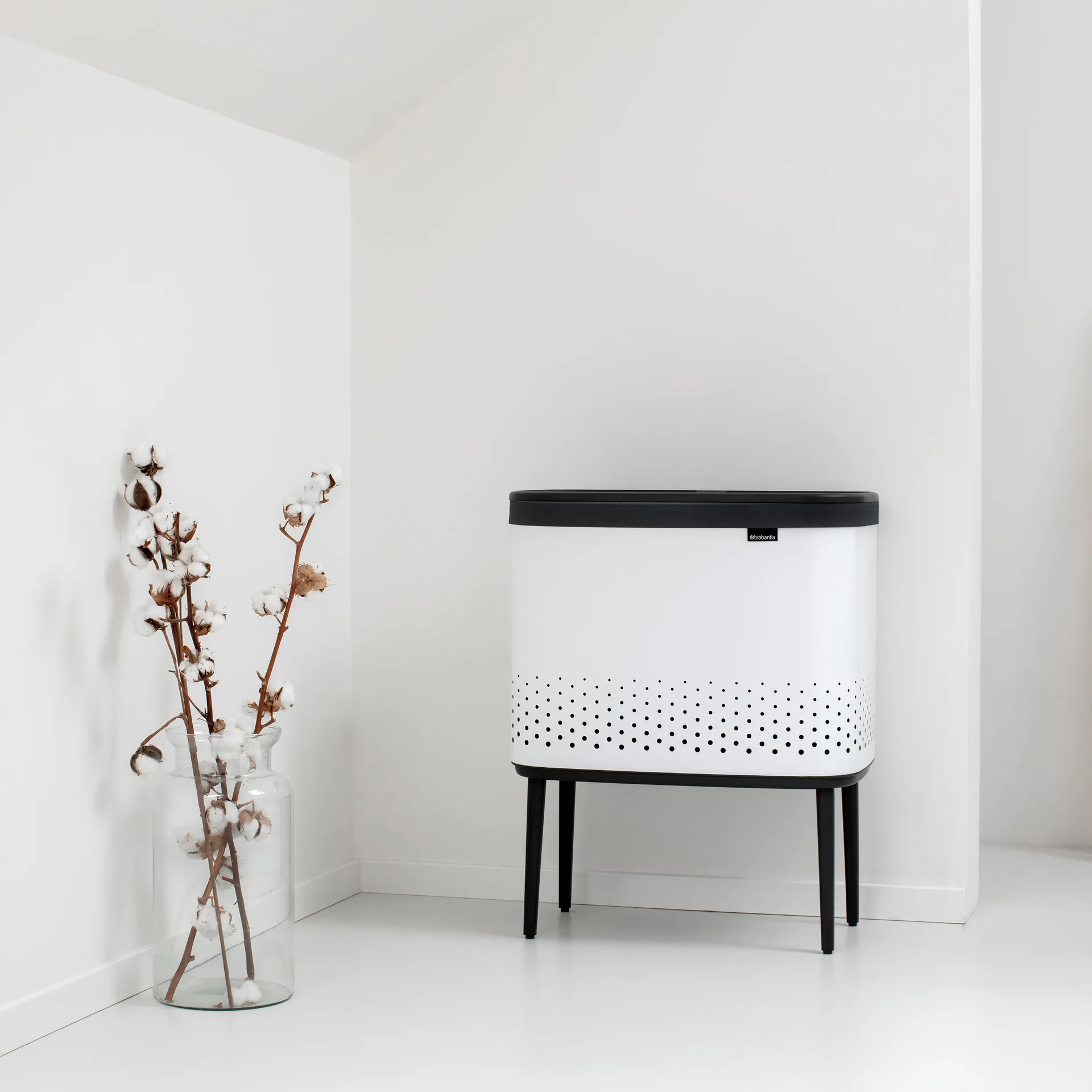 Bo pyykkikori 60 L, Valkoinen Brabantia