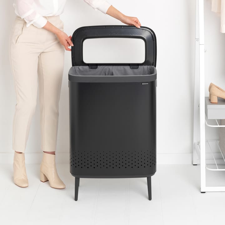 Bo pyykkikori high 2x45 L, Mattamusta Brabantia
