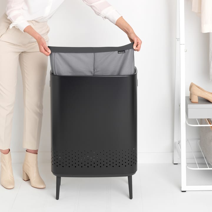 Bo pyykkikori high 2x45 L, Mattamusta Brabantia
