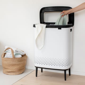Bo pyykkikori high 2x45 L - Valkoinen - Brabantia