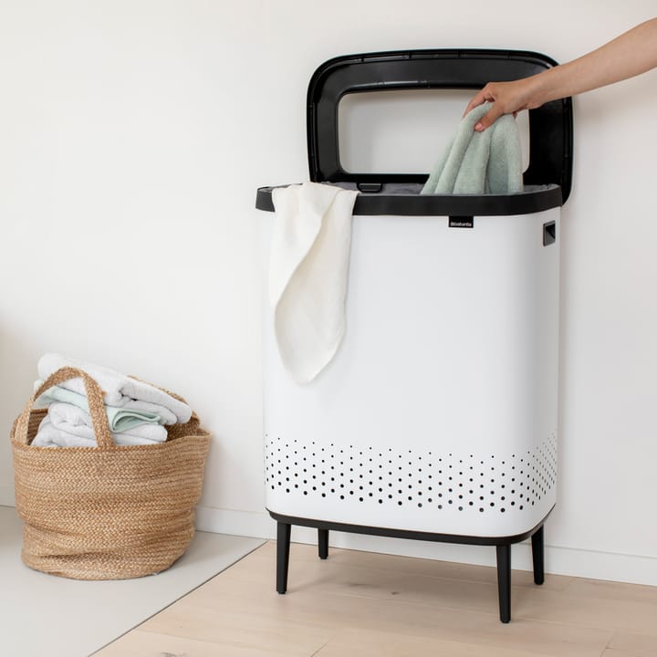 Bo pyykkikori high 2x45 L, Valkoinen Brabantia