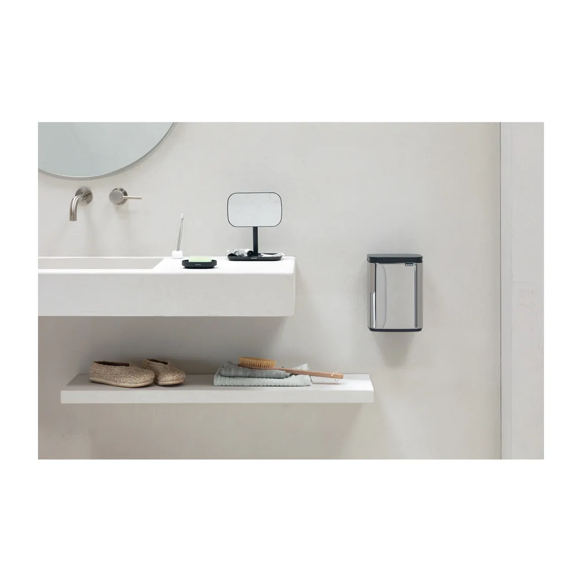 Bo roskakori 4 l, Kiiltäväksi harjattu teräs Brabantia