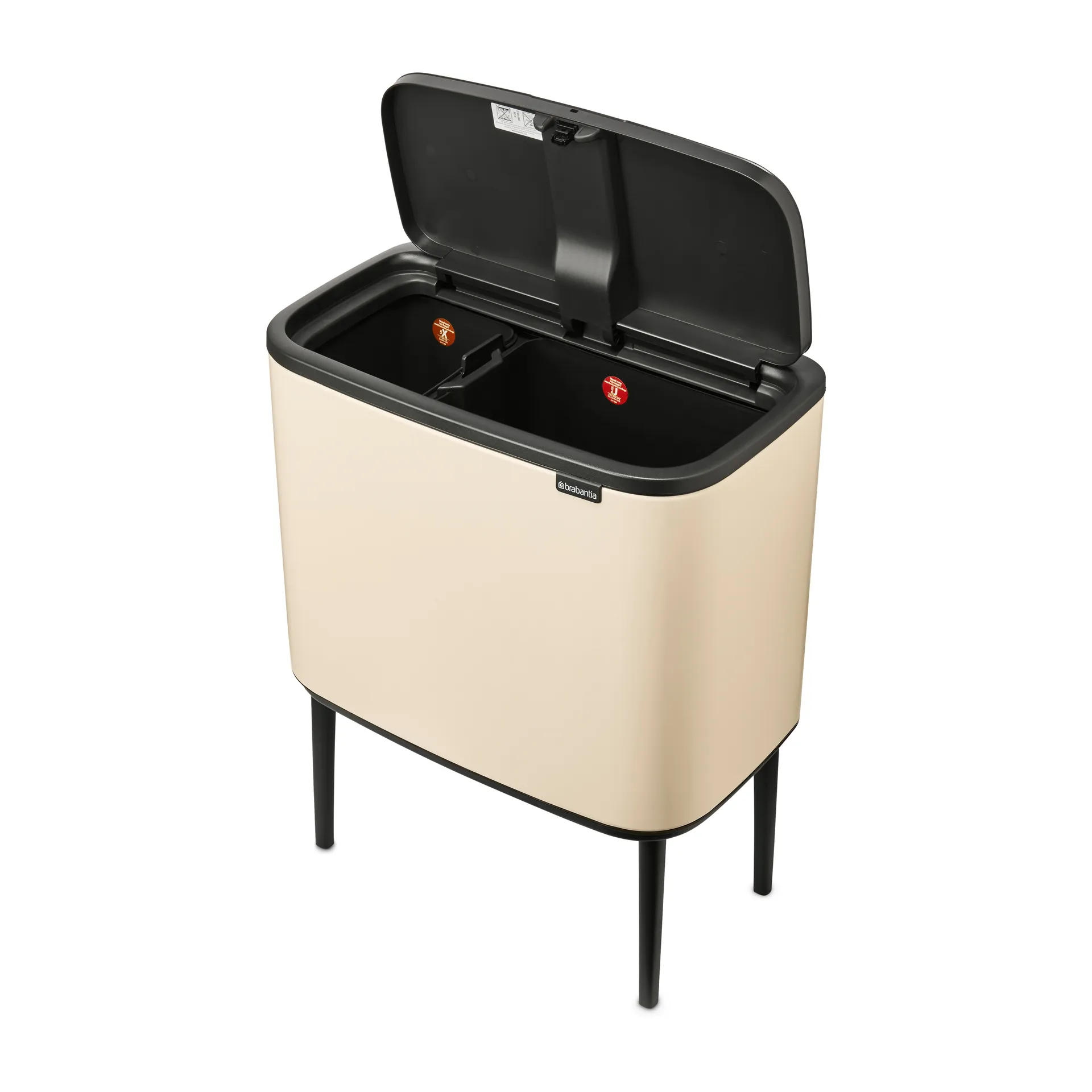 Bo touch bin 11+23 litraa, Soft beige Brabantia