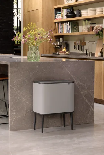 Bo touch bin 11+23 litraa - Soft grey - Brabantia