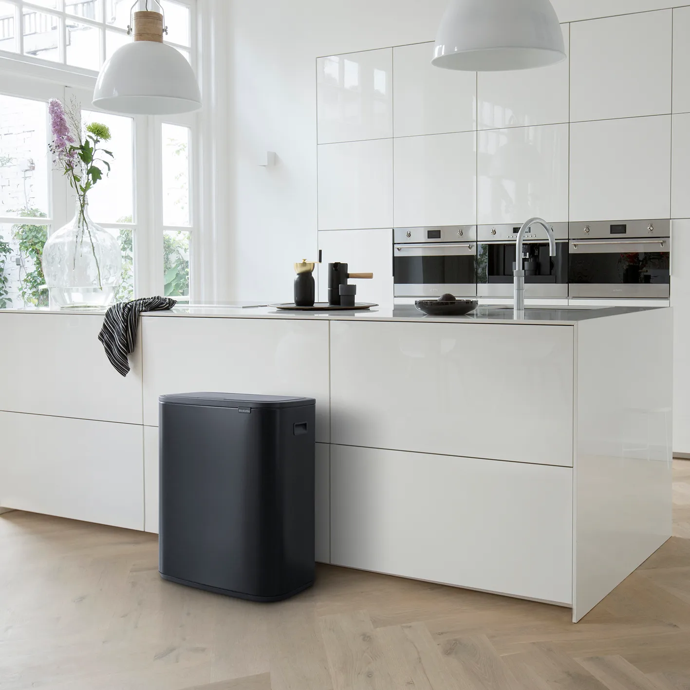 Bo touch bin 2x30 L, Mattamusta Brabantia