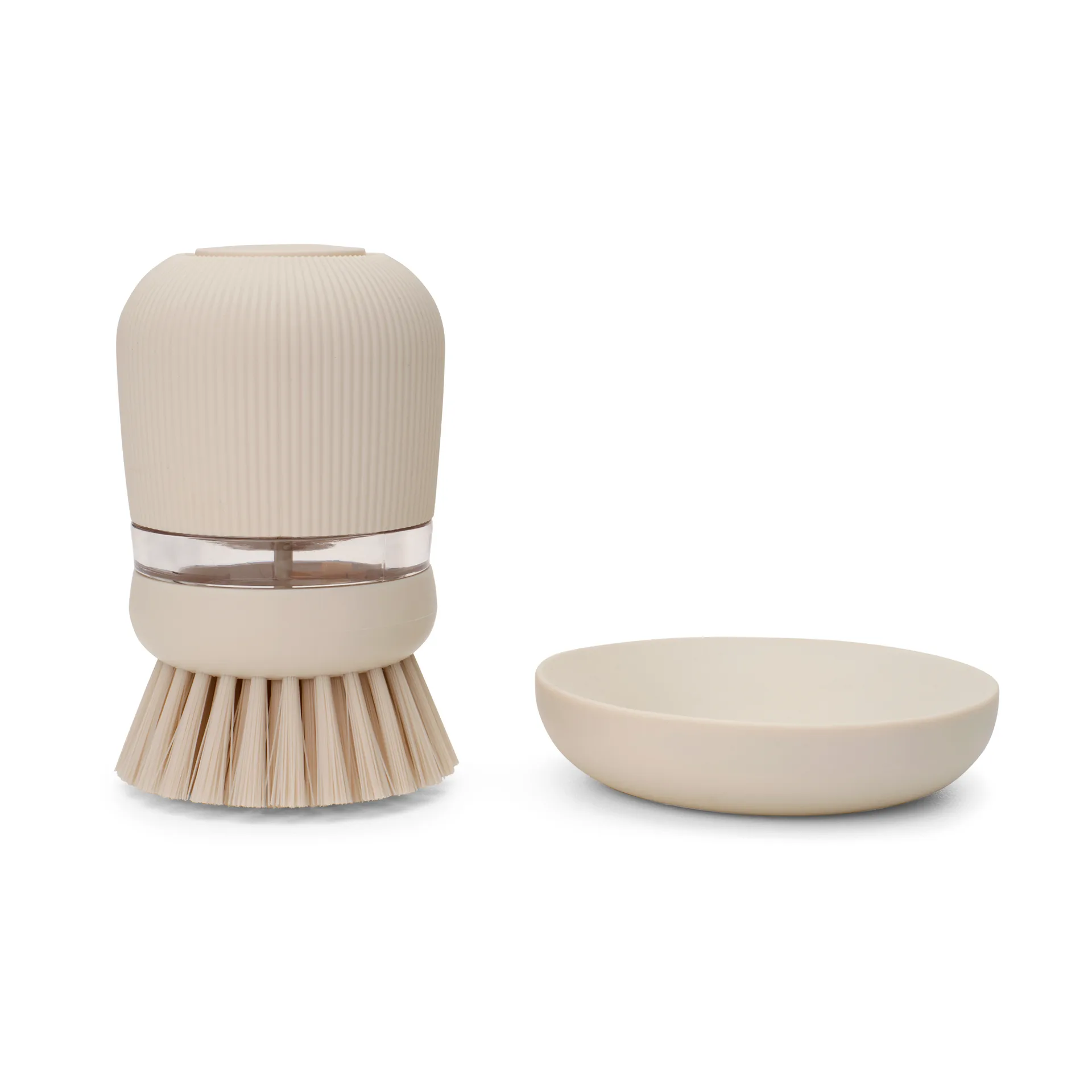 Brabantia astianpesuainesäiliö tiskiharjalla, Soft beige Brabantia