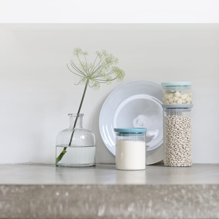 Brabantia lasipurkki 3 kpl, harmaa-sininen Brabantia