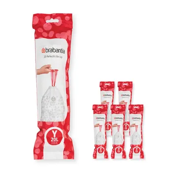 Brabantia PerfectFit roskapussi 120 pussia - Malli Y, 20 l - Brabantia