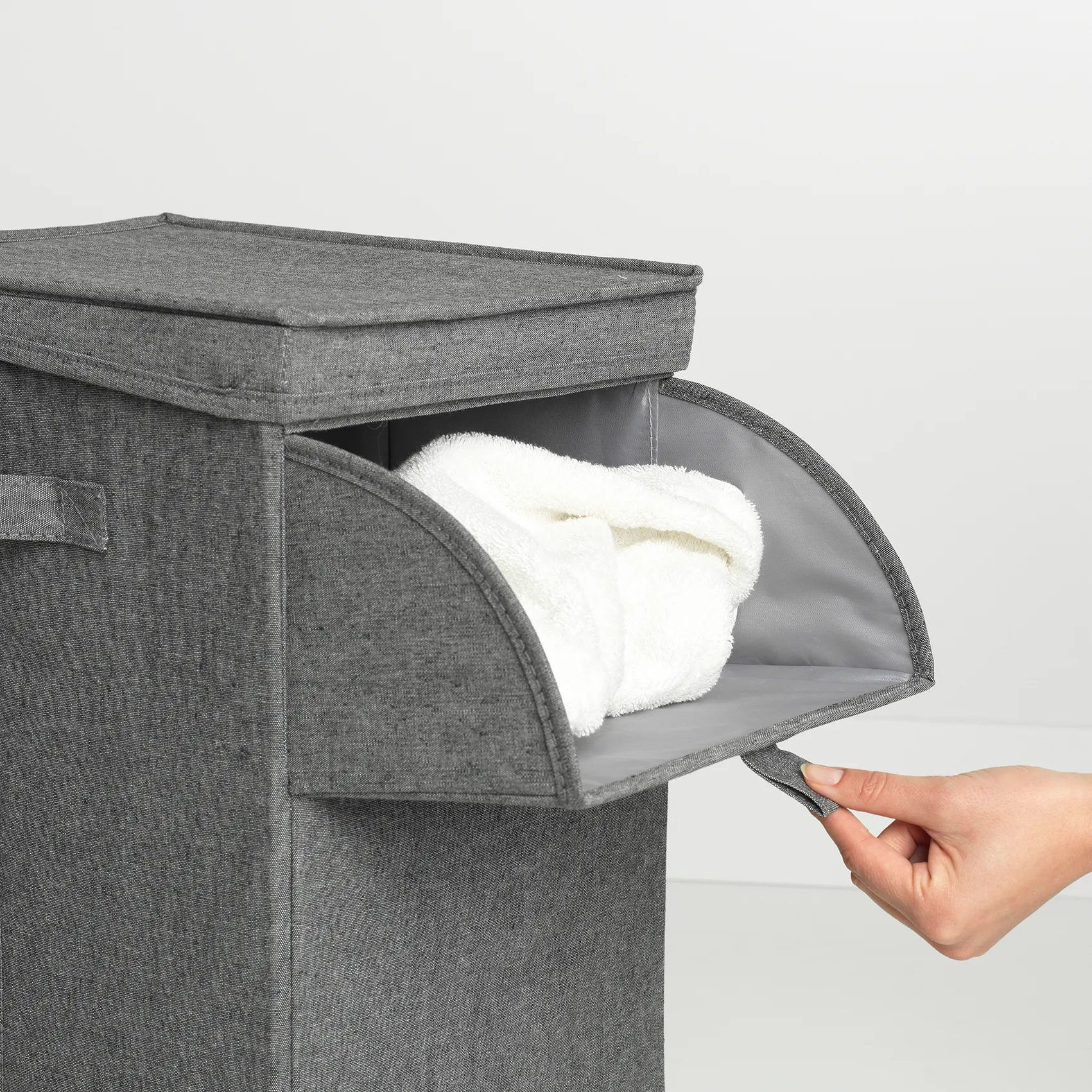 Brabantia pinottava pyykkikori 35 litraa, Tummanharmaa Brabantia