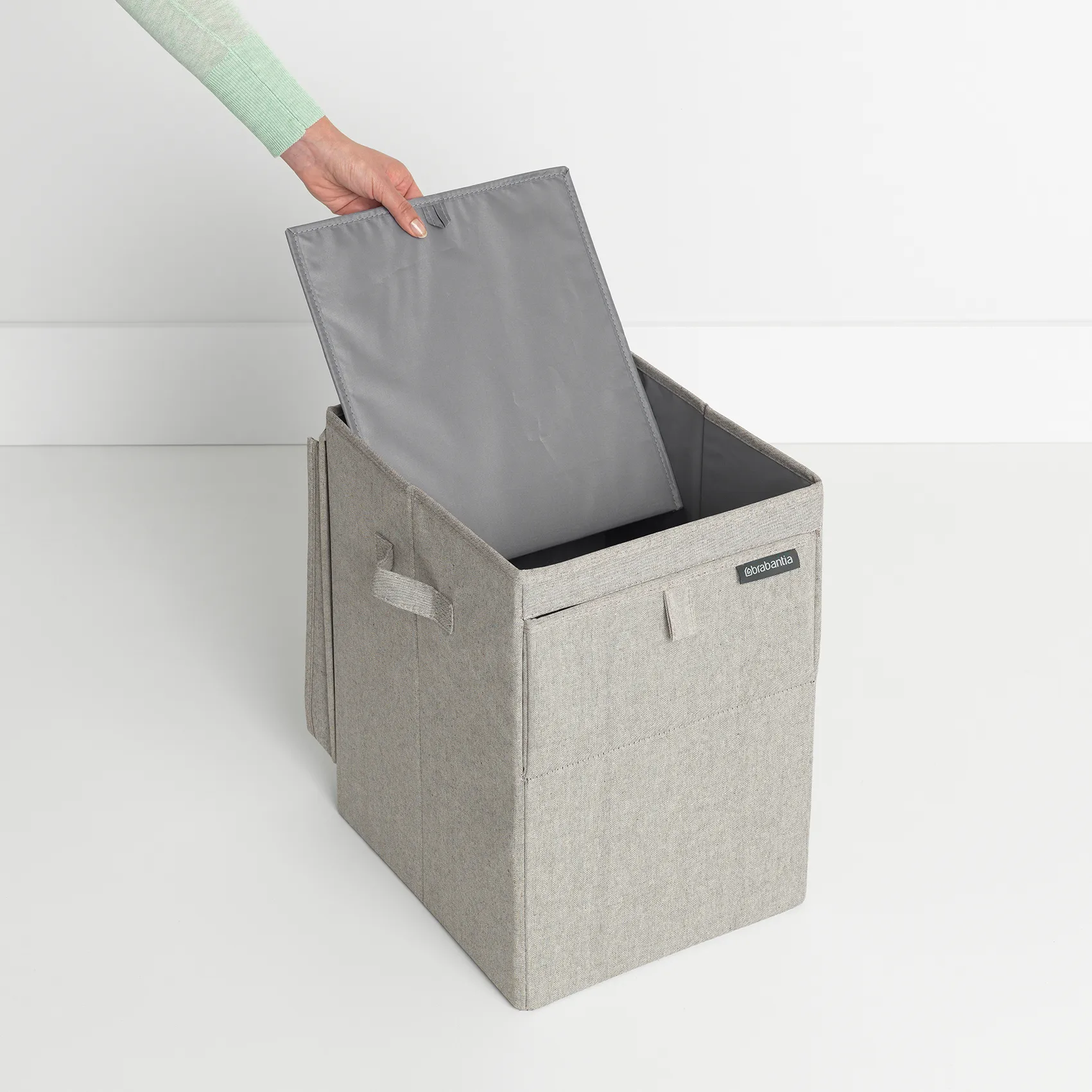 Brabantia pinottava pyykkikori 35 litraa, Vaaleanharmaa Brabantia