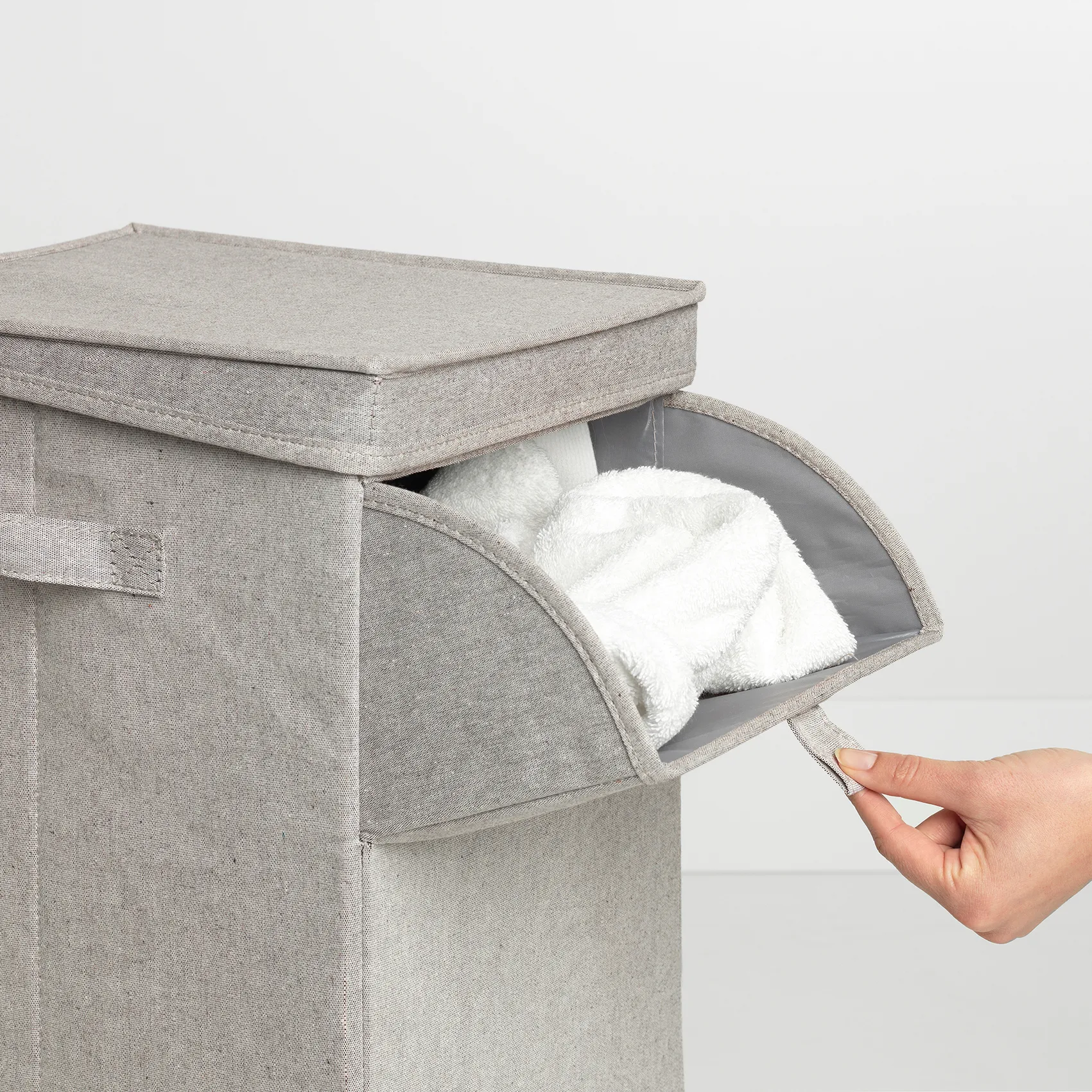 Brabantia pinottava pyykkikori 35 litraa, Vaaleanharmaa Brabantia