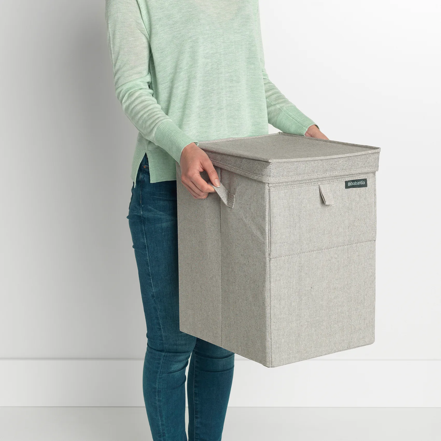 Brabantia pinottava pyykkikori 35 litraa, Vaaleanharmaa Brabantia
