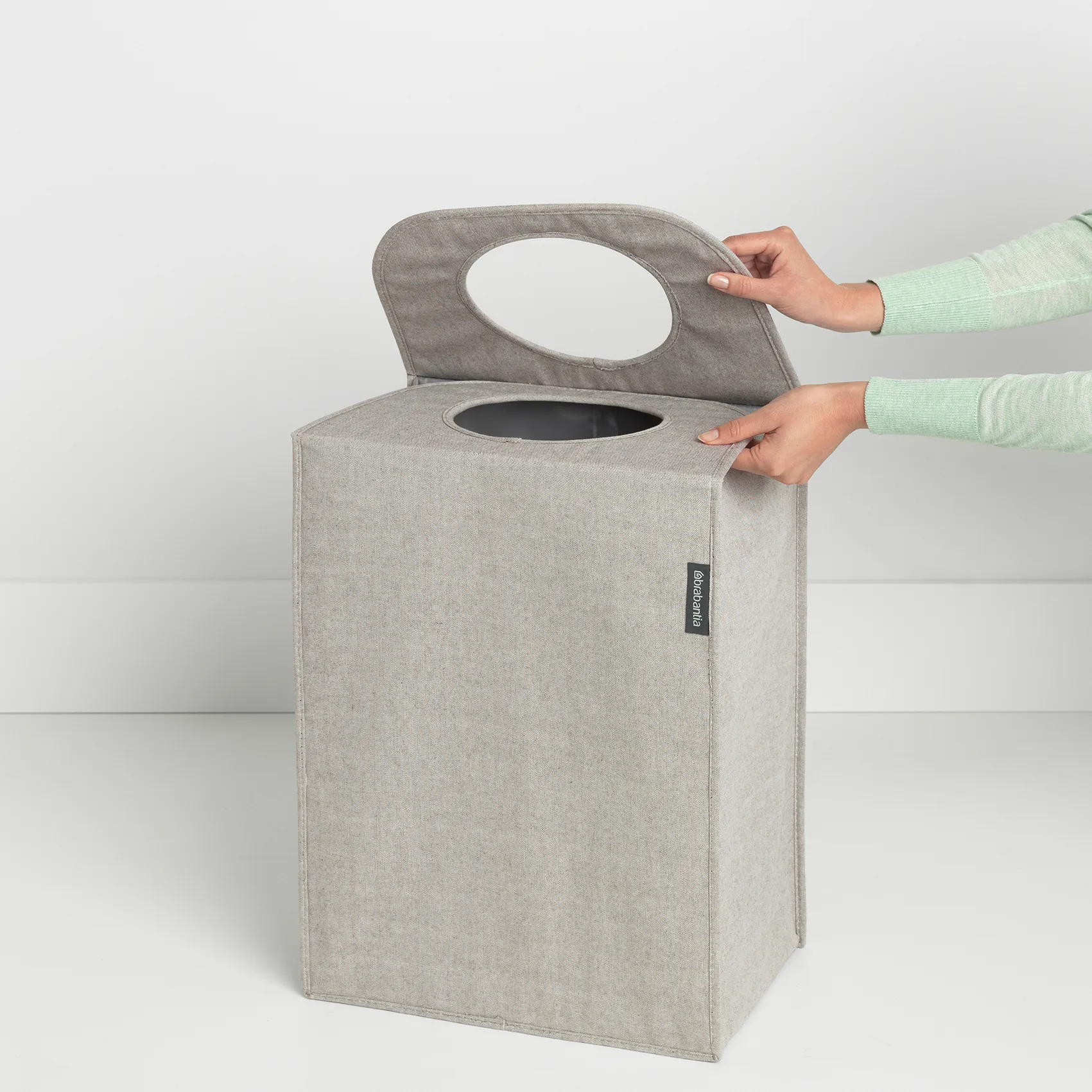 Brabantia pyykkikori kankainen nelikulmainen 55 l, Vaaleanharmaa Brabantia