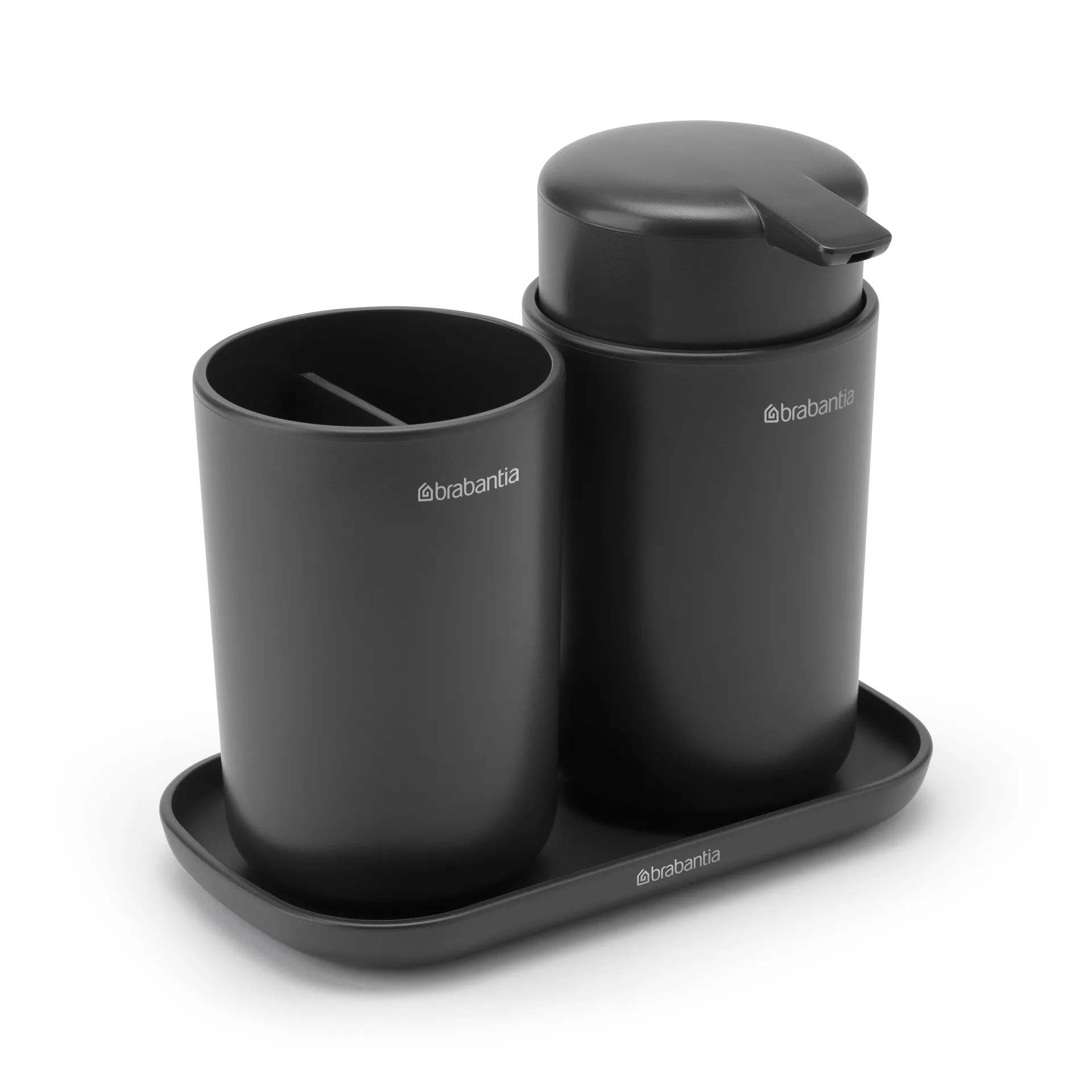 Brabantia ReNew käsienpesuallassetti, 3 osaa, Tummanharmaa Brabantia