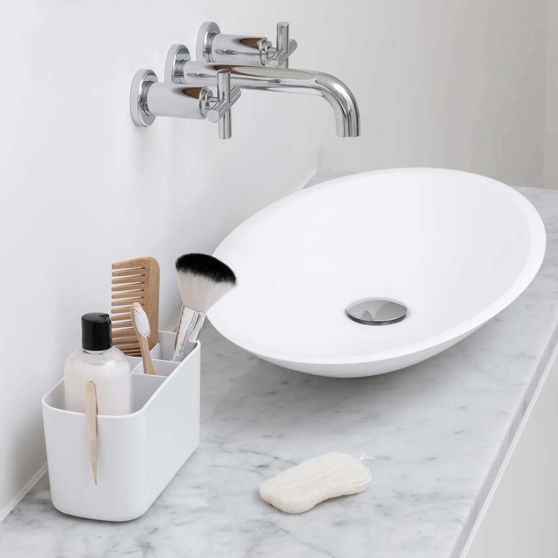 Brabantia ReNew käsienpesualtaan teline, Valkoinen Brabantia
