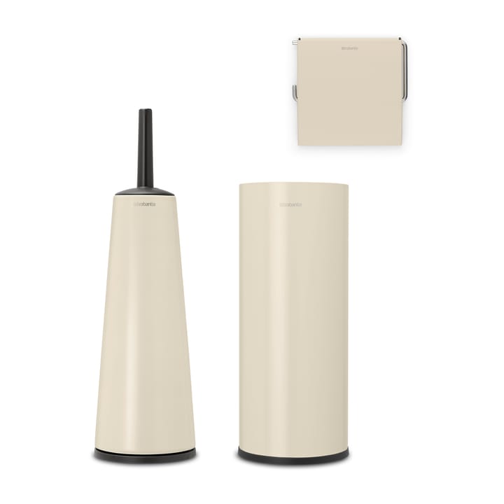 Brabantia ReNew -kylpyhuonetarvikkeet 3 osaa - Soft Beige - Brabantia