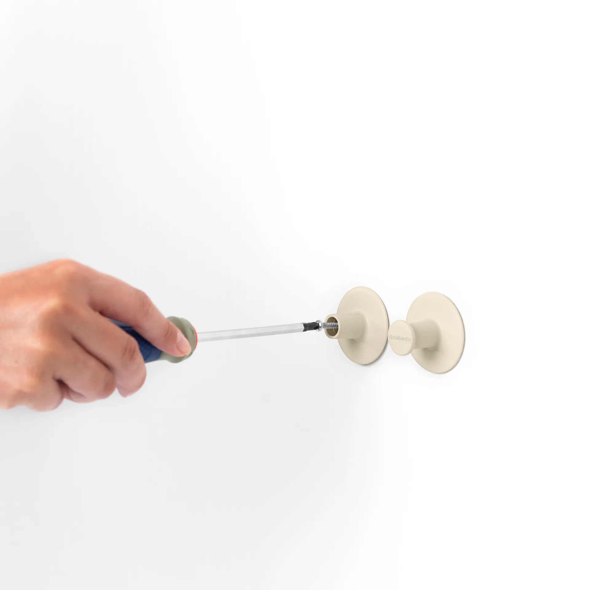 Brabantia ReNew -pyyheripustin 2 kpl, Soft Beige Brabantia