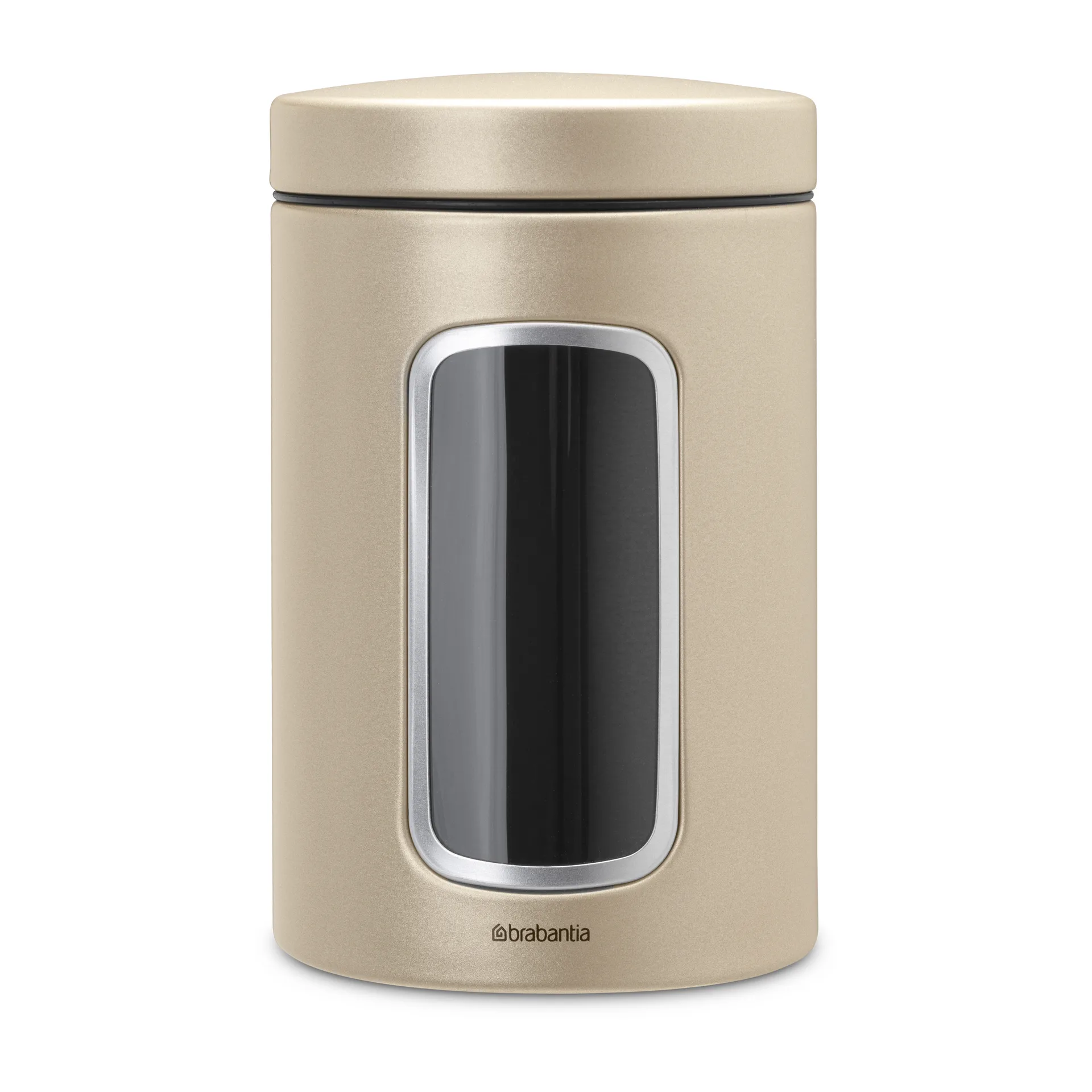 Brabantia säilytyspurkki ikkunalla 1,4 l, Metallic Gold Brabantia