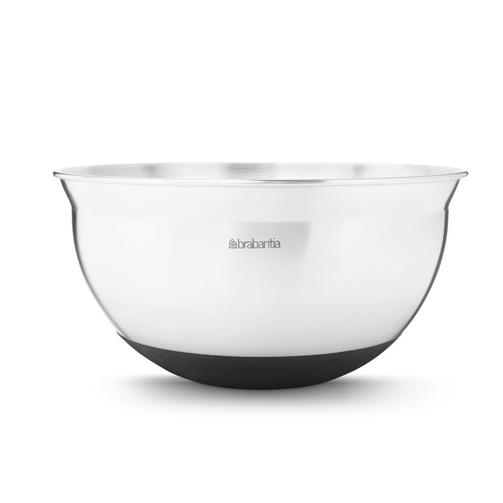 Brabantia sekoituskulho musta 1,6 litraa | Skandinaavinen Sisustus | Kulhot & Vatkauskulhot | Hopeanvärinen