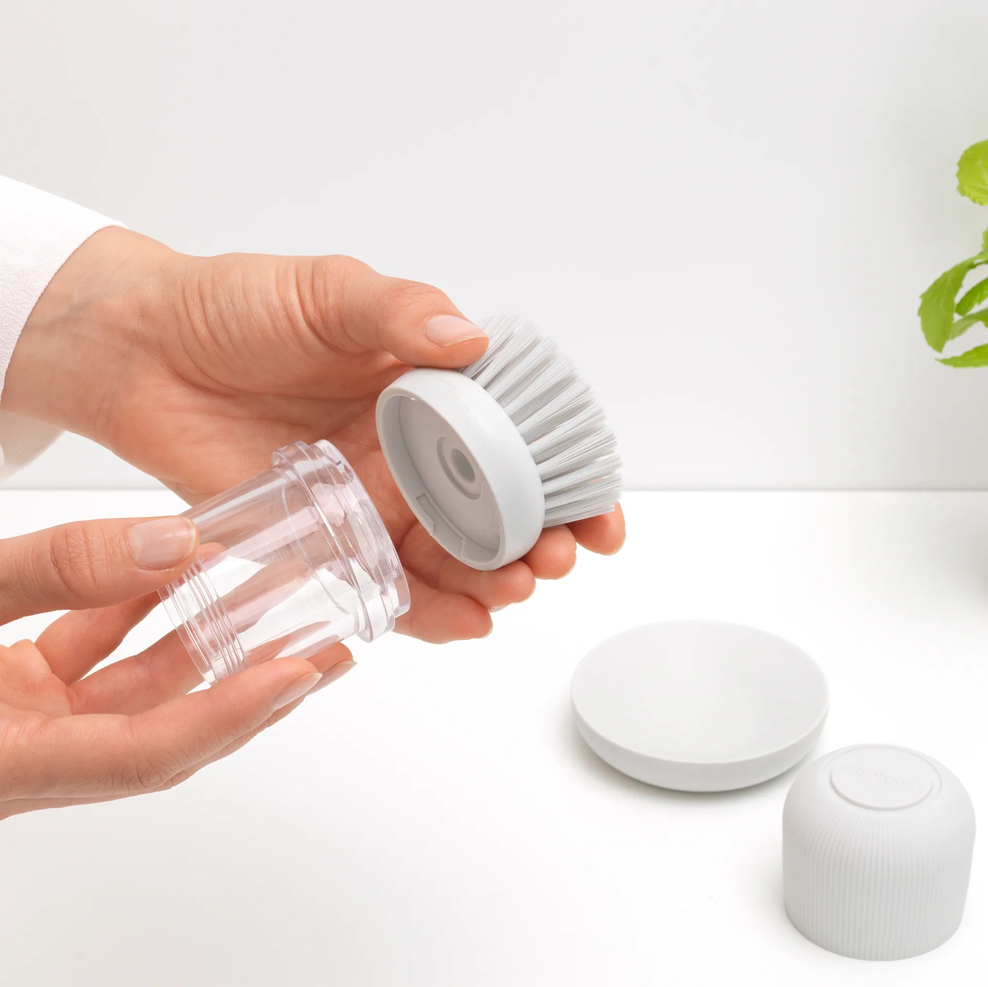 Brabantia vaihtotiskiharja, Vaaleanharmaa Brabantia