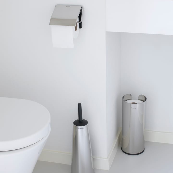 Brabantia wc-paperipidike 3 rullalle, Brilliant steel Brabantia