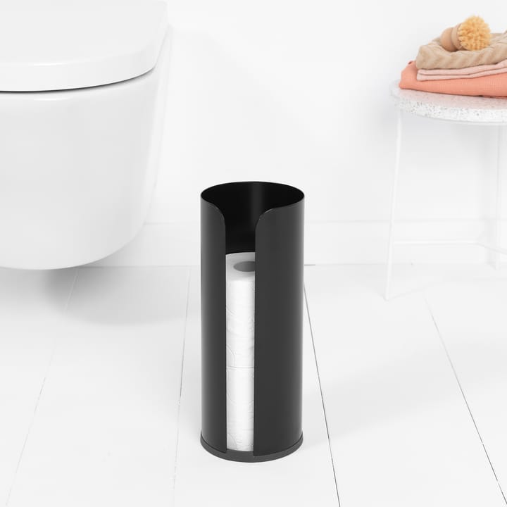Brabantia wc-paperipidike 3 rullalle, Matt black Brabantia