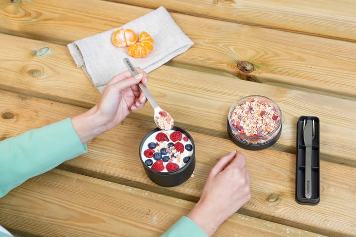 Make & Take -aamiaiskulho 0,5 l, Tummanharmaa Brabantia