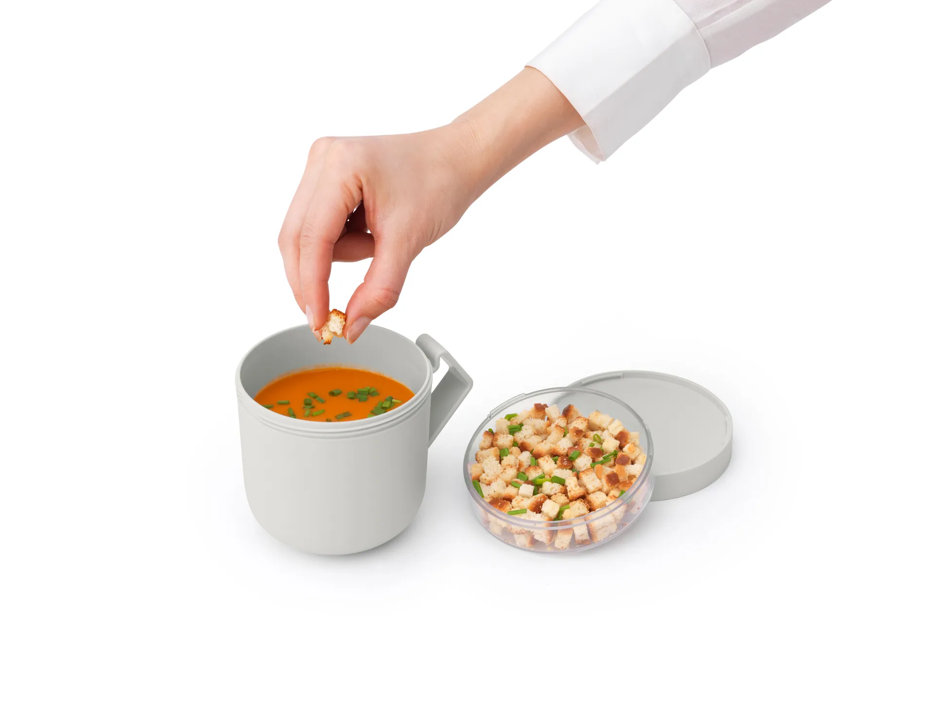Make & Take -keittomuki 0,6 l, Vaaleanharmaa Brabantia