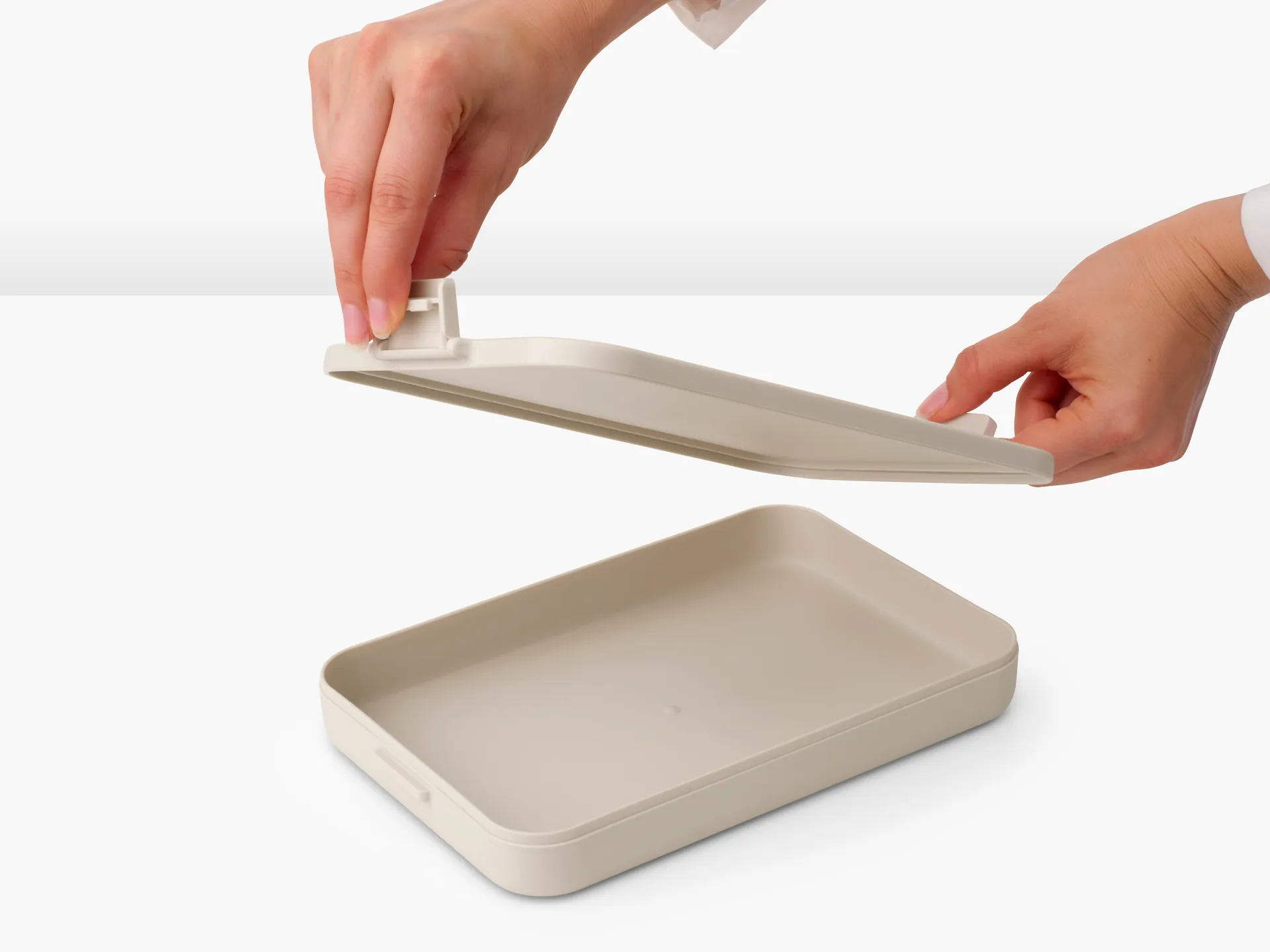 Make & Take -lounasrasia litteä 1,1 l, Soft beige Brabantia