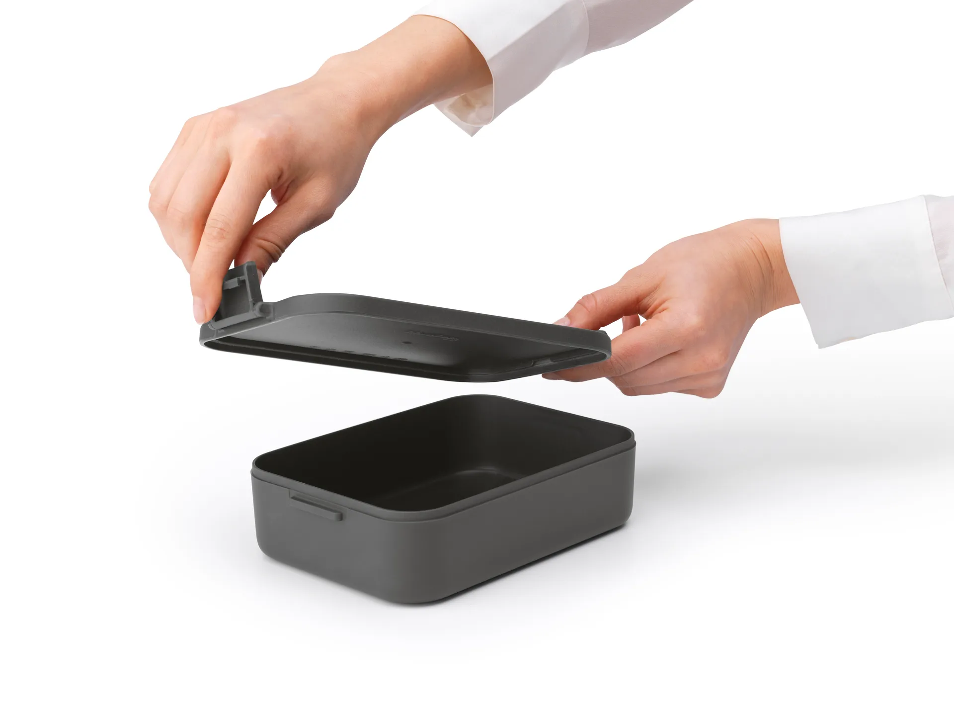 Make & Take -lounasrasia medium 1,1 l, Tummanharmaa Brabantia