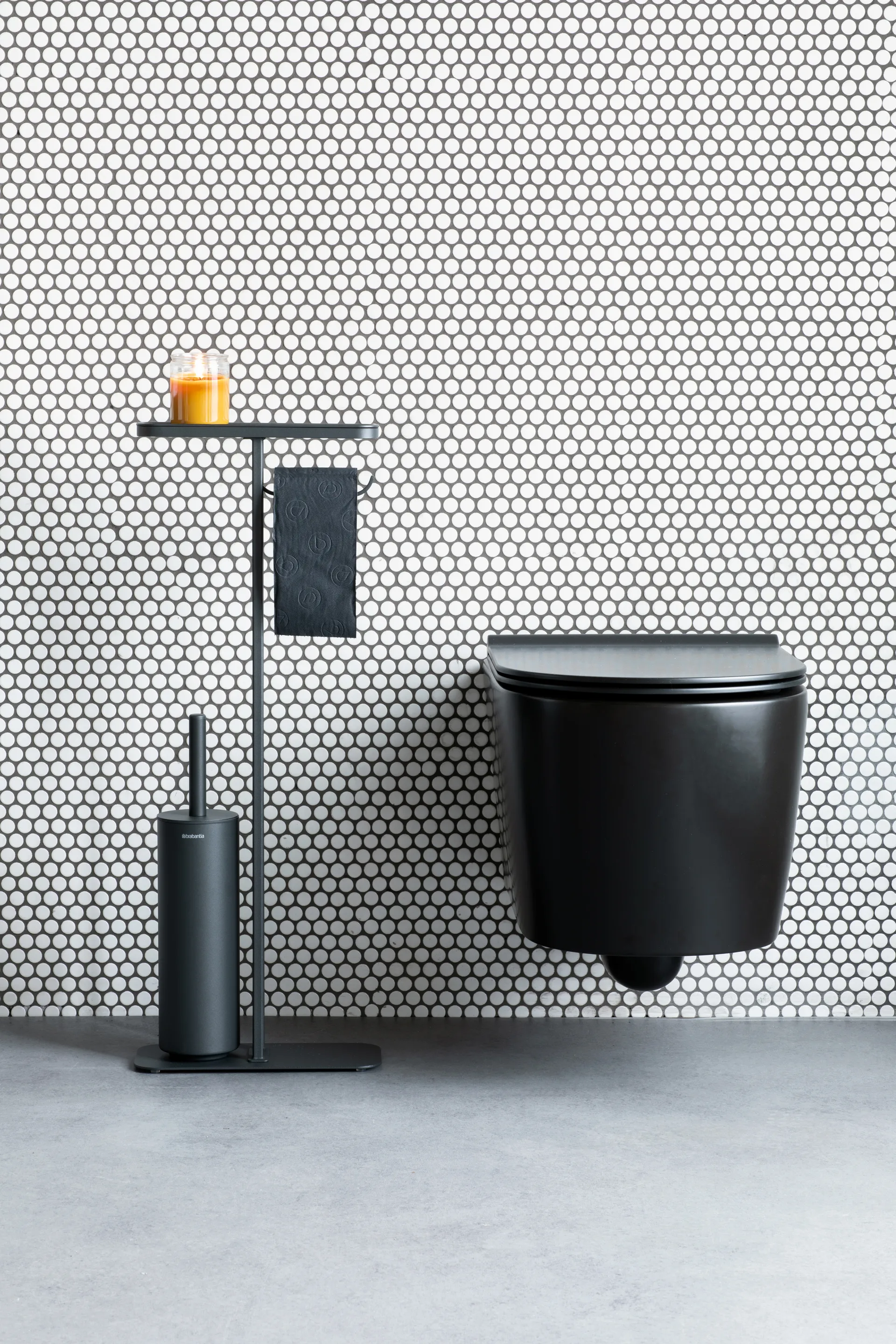 MindSet WC-butler, Mineral infinite grey, silicone Brabantia
