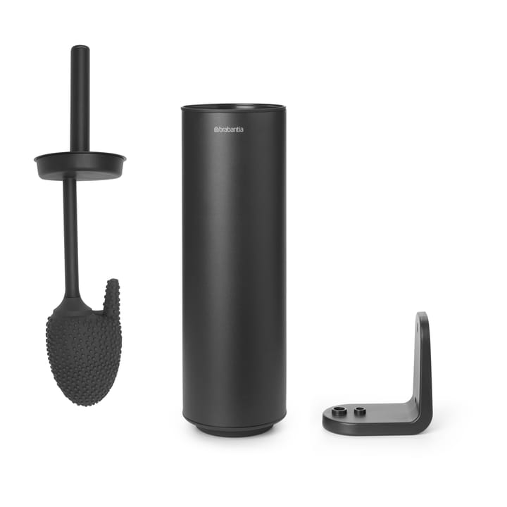 MindSet WC-harja pidikkeellä, Mineral infinite grey, silicone Brabantia
