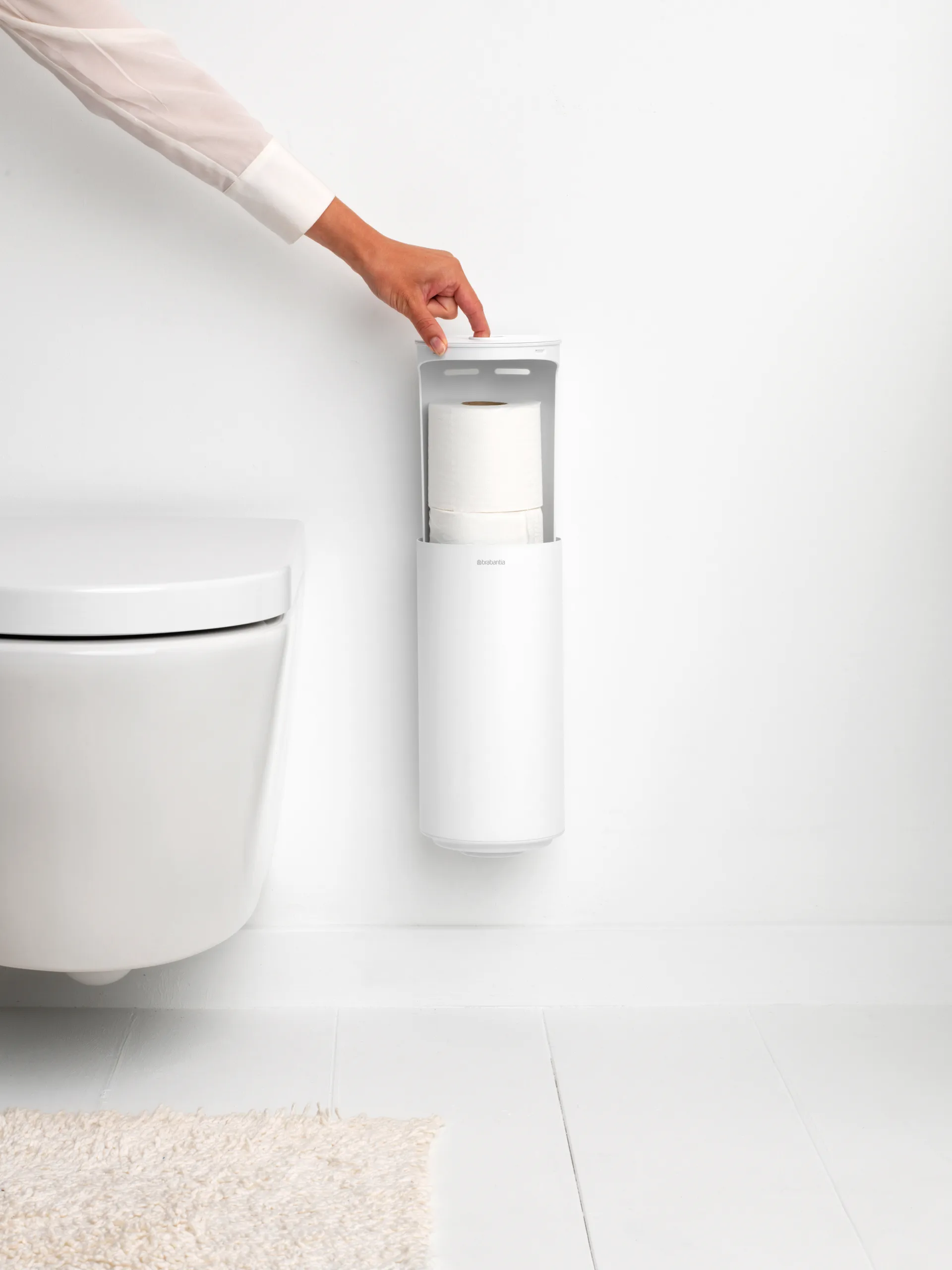MindSet WC-paperiteline, Mineral Fresh White Brabantia