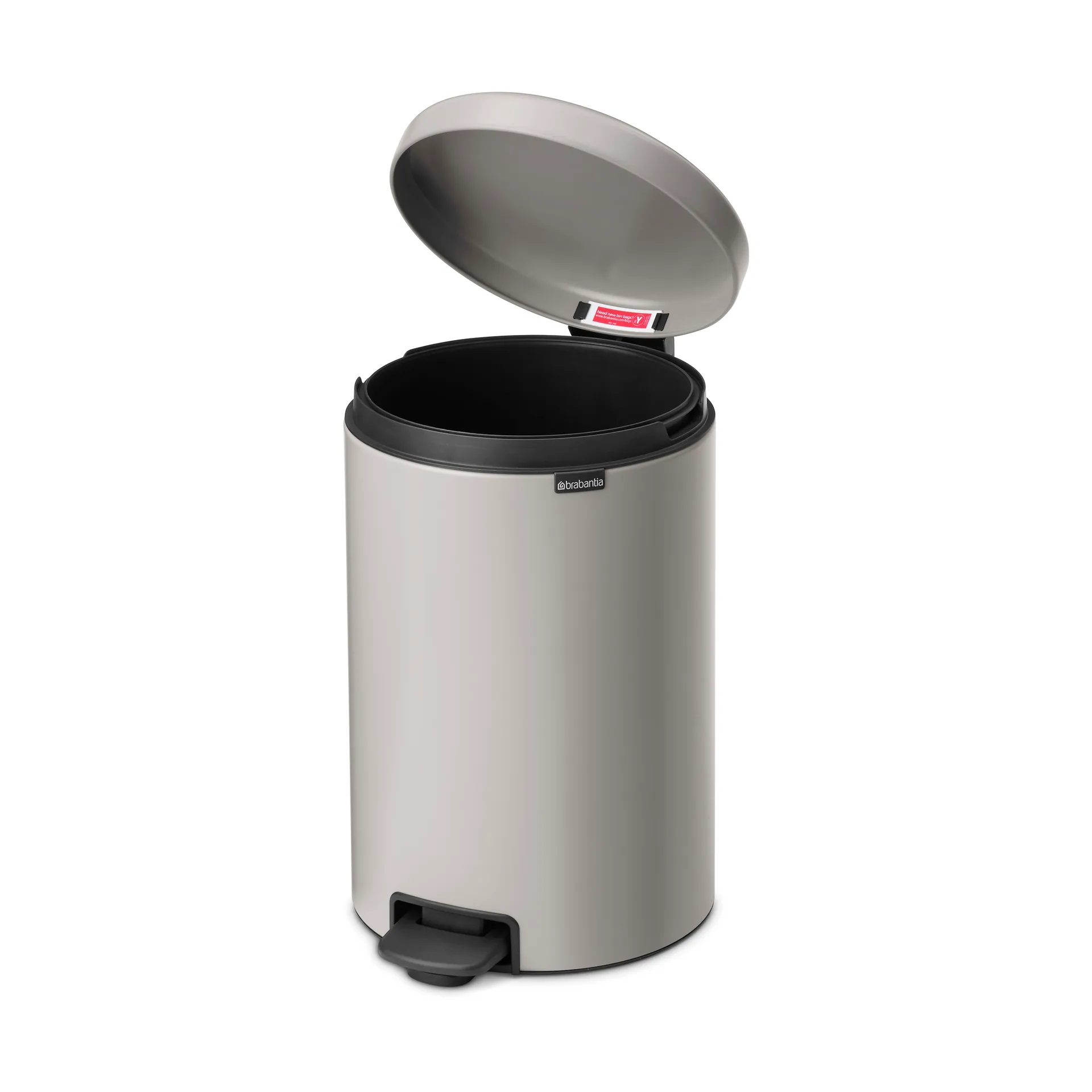 New Icon poljinroskis 20 litraa, Soft grey Brabantia
