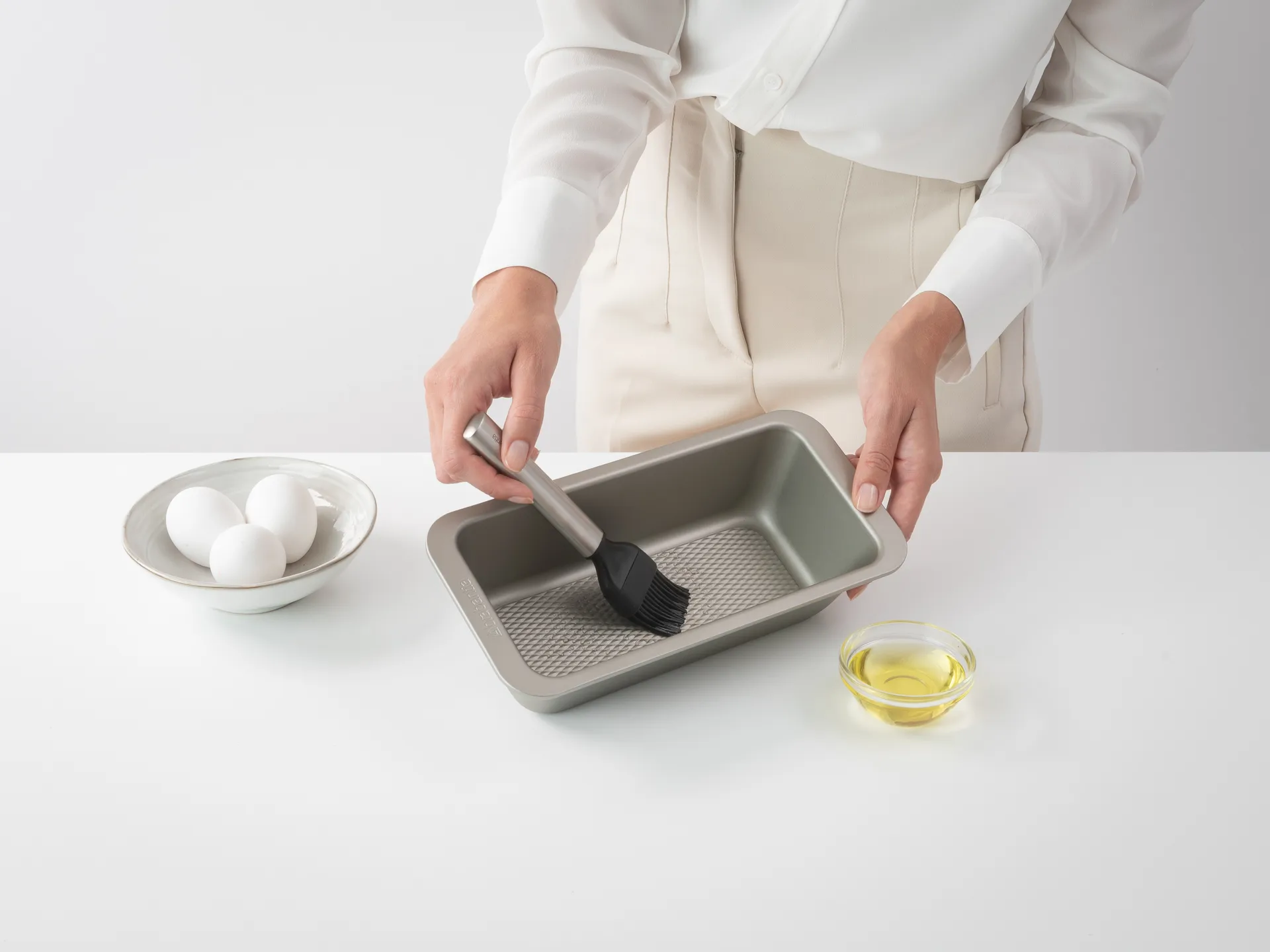 Profile pensseli silikooni iso, Ruostumaton teräs Brabantia