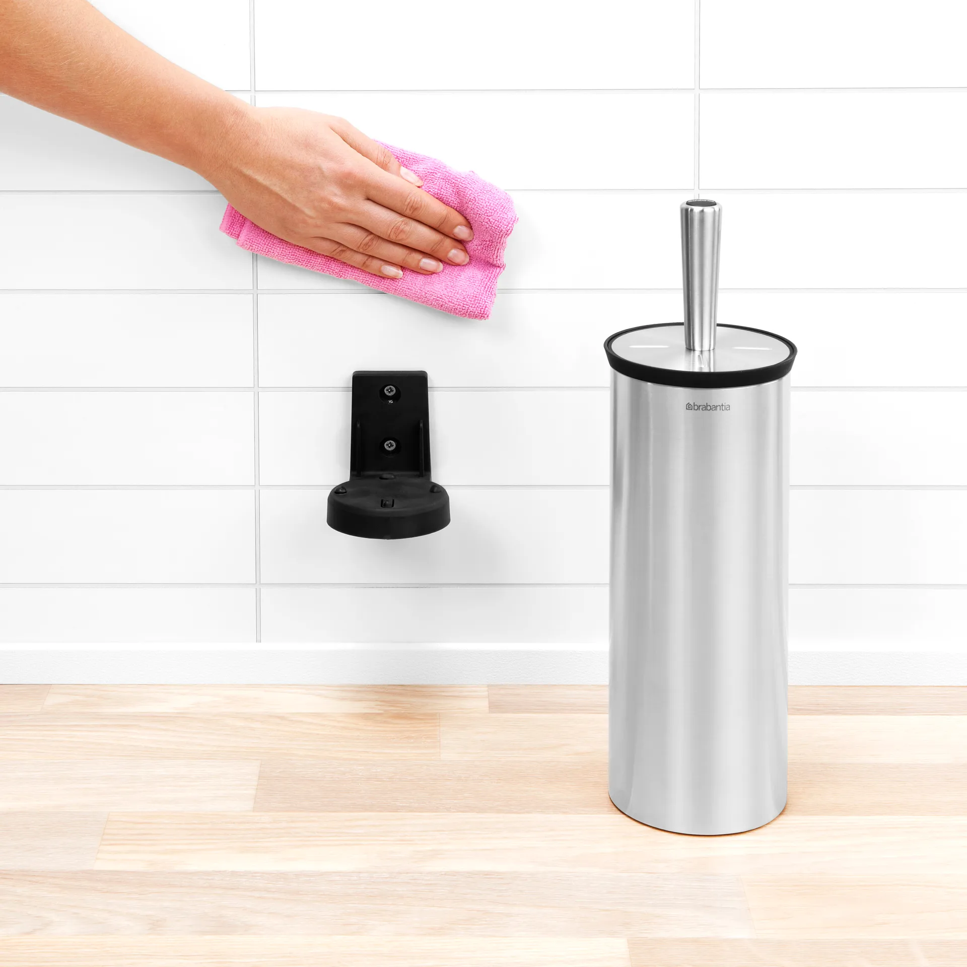 Profile wc-harja seinäasennukseen, matta teräs Brabantia