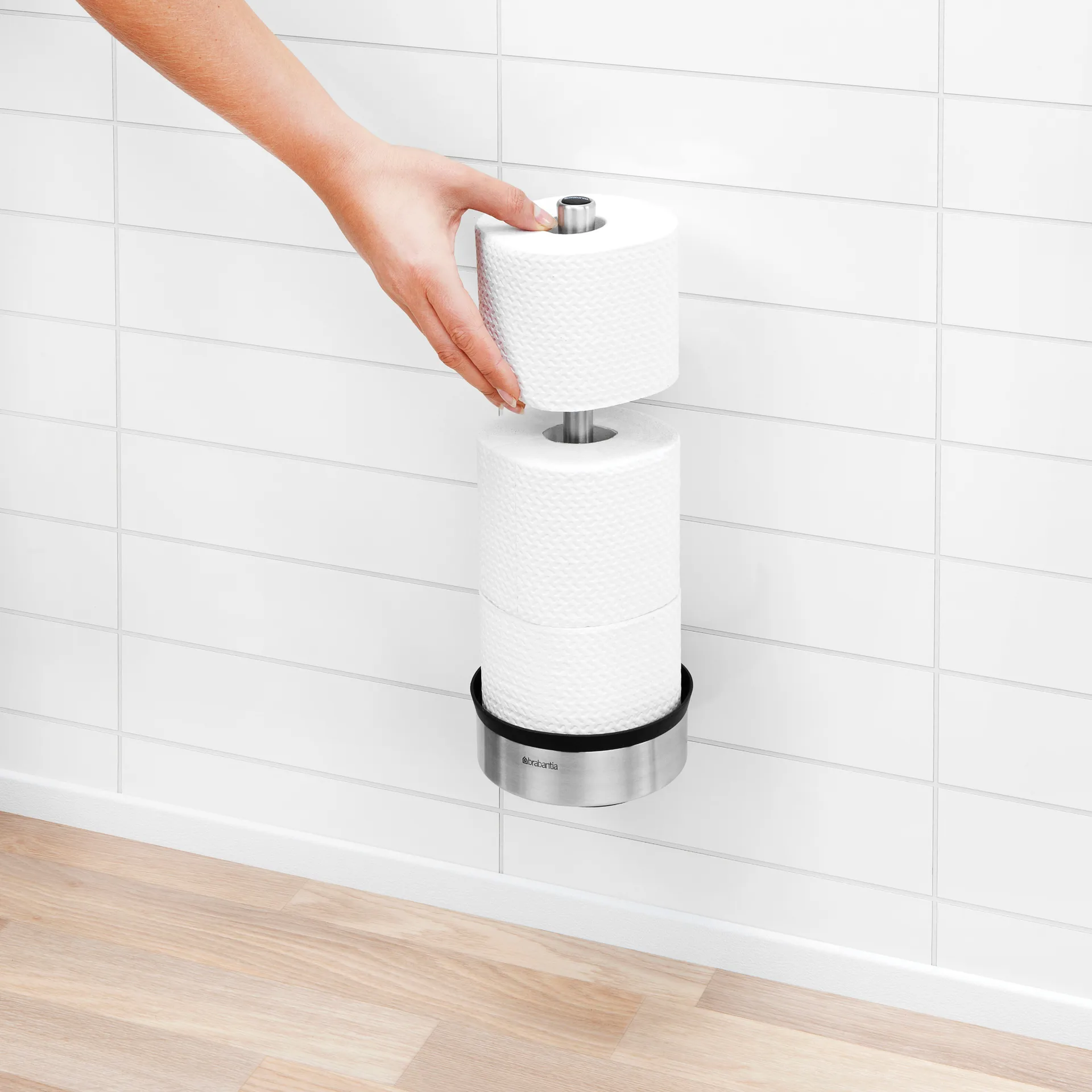 Profile wc-paperiteline 3 rullalle, matta teräs Brabantia