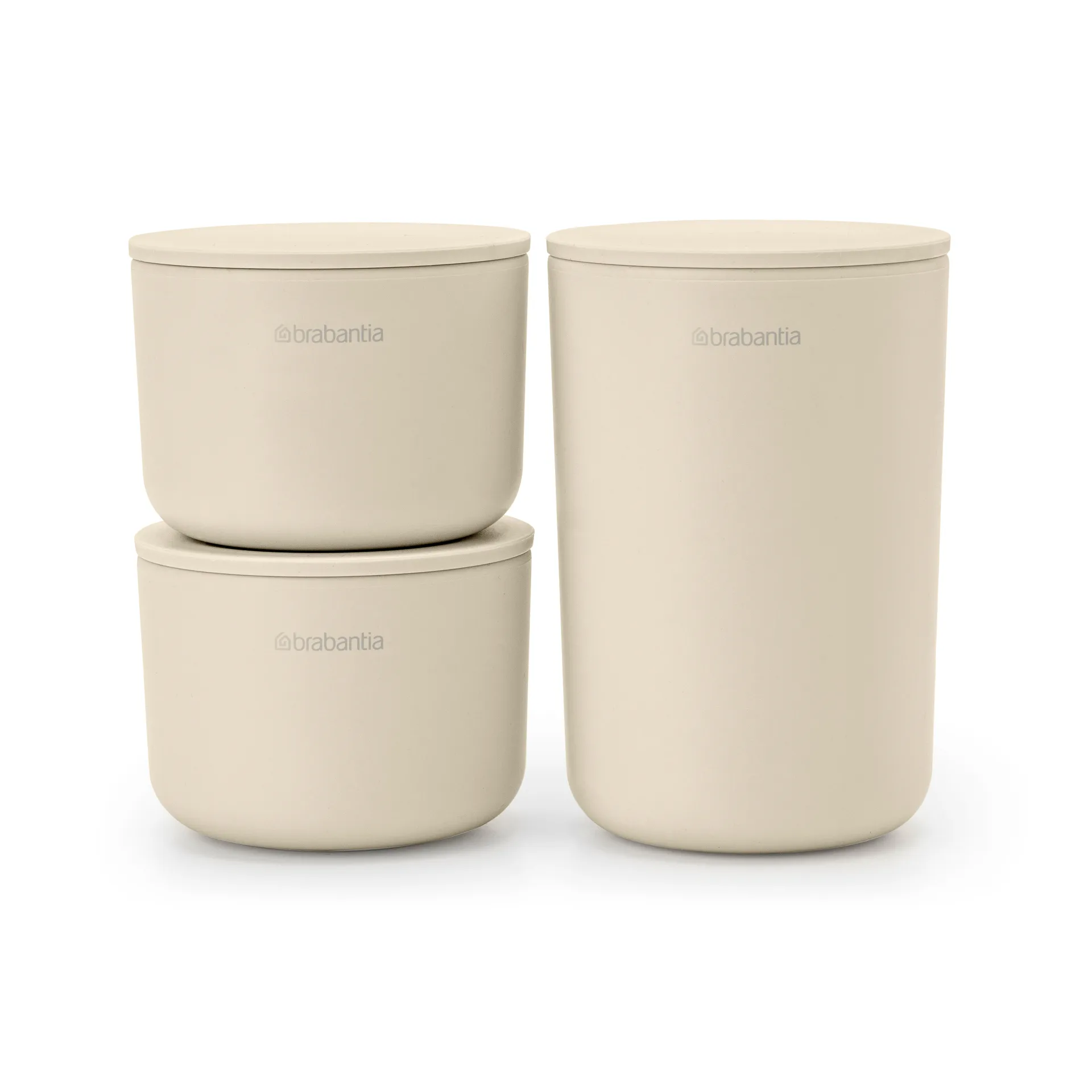 ReNew säilytyspurkit, 3-pakkaus, Soft Beige Brabantia