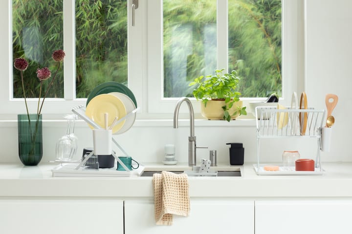 Sinkside kokoontaitettava tiskiteline 37 cm, vaaleanharmaa Brabantia