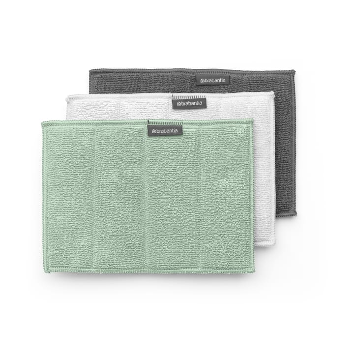 Sinkside puhdistussieni mikrokuitu 3-pack - Jade green - Brabantia