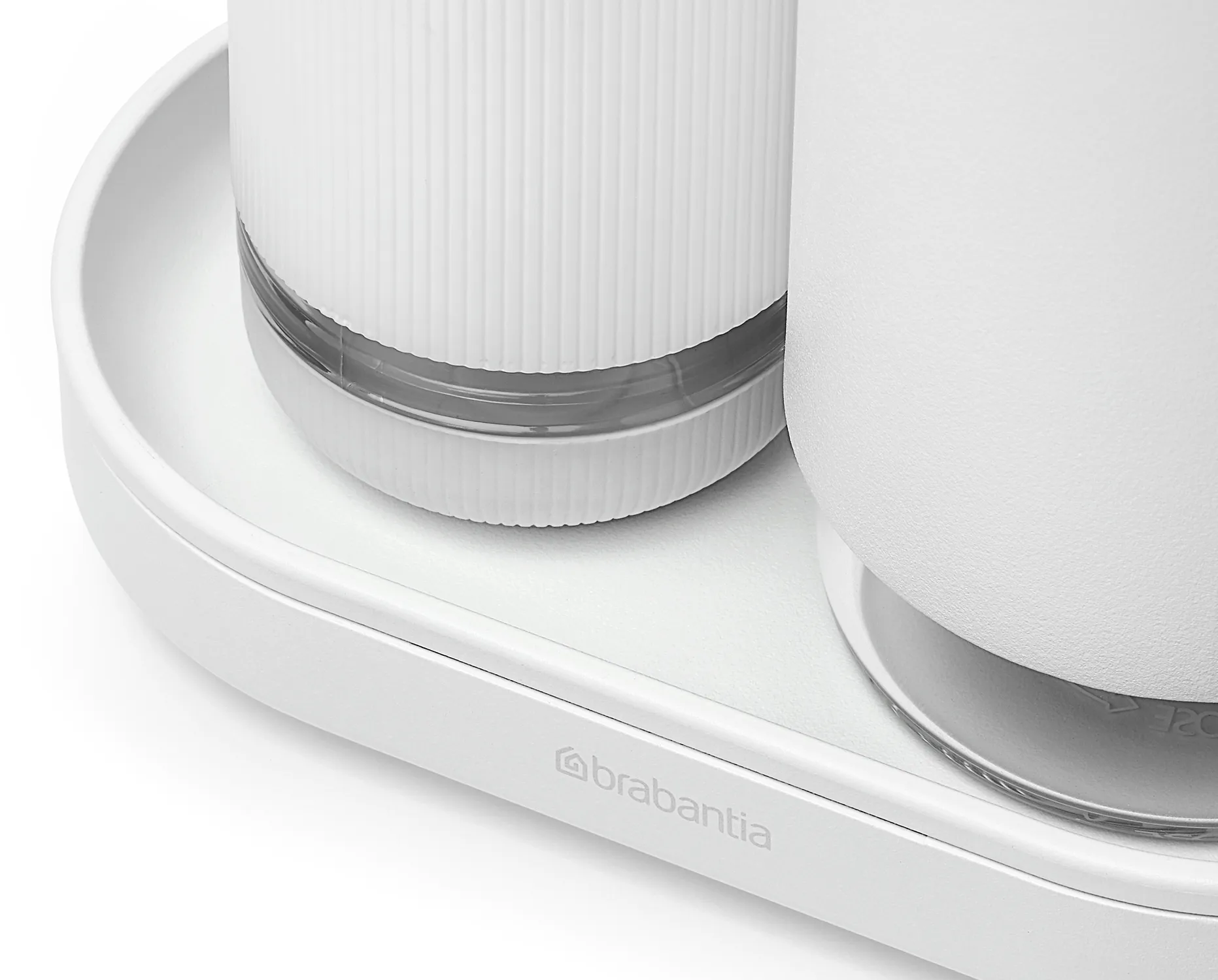 SinkStyle saippuapumppu/astianpesuaineen annostelija setti, Mineral Fresh White Brabantia