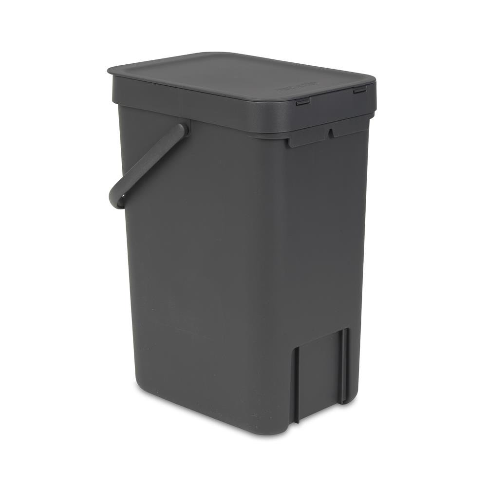 Brabantia Sort & Go jäteastia 12 litraa harmaa | Skandinaavinen Sisustus | Lajitteluastiat | Harmaa
