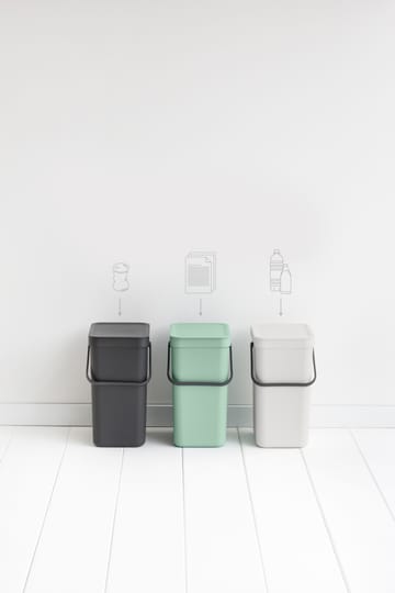 Sort & Go jäteastia 12 litraa - Jade green - Brabantia