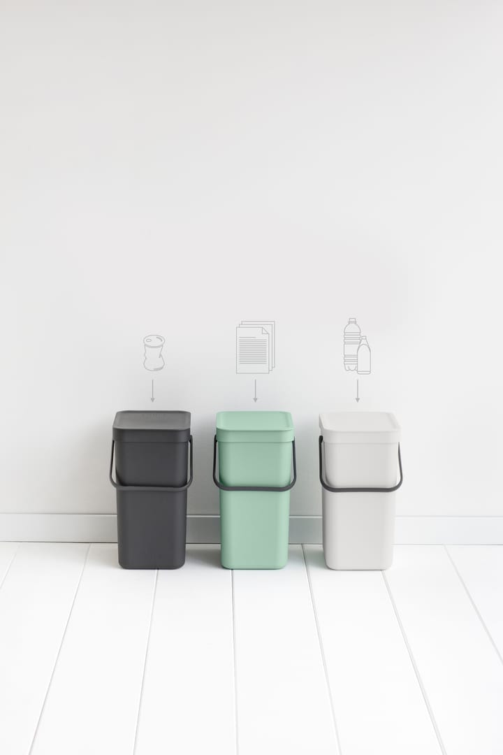 Sort & Go jäteastia 12 litraa - Jade green - Brabantia