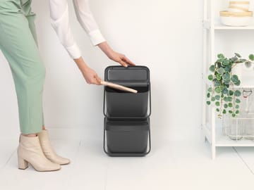 Sort & Go pinottava roska-astia 20 l - Harmaa - Brabantia