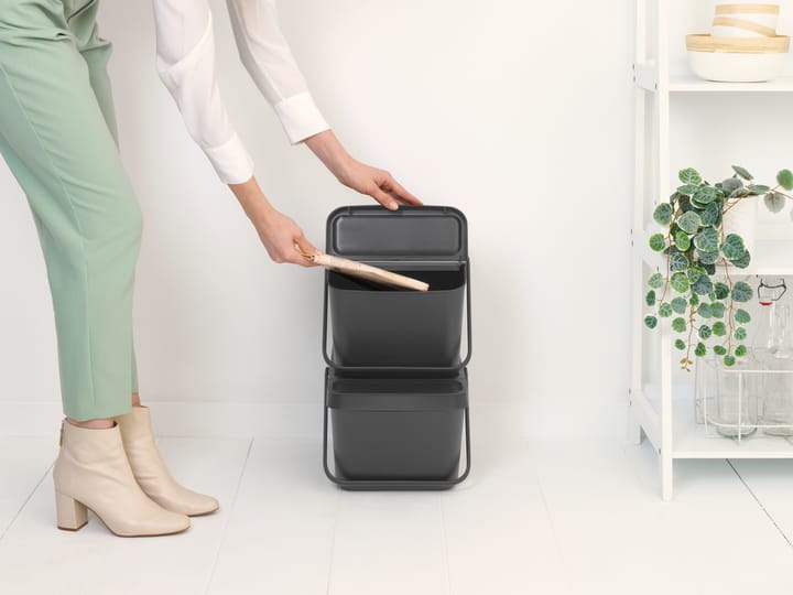 Sort & Go pinottava roska-astia 20 l, Harmaa Brabantia