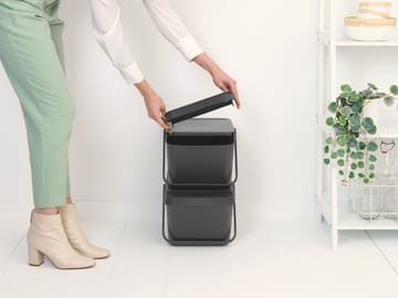 Sort & Go pinottava roska-astia 20 l - Harmaa - Brabantia