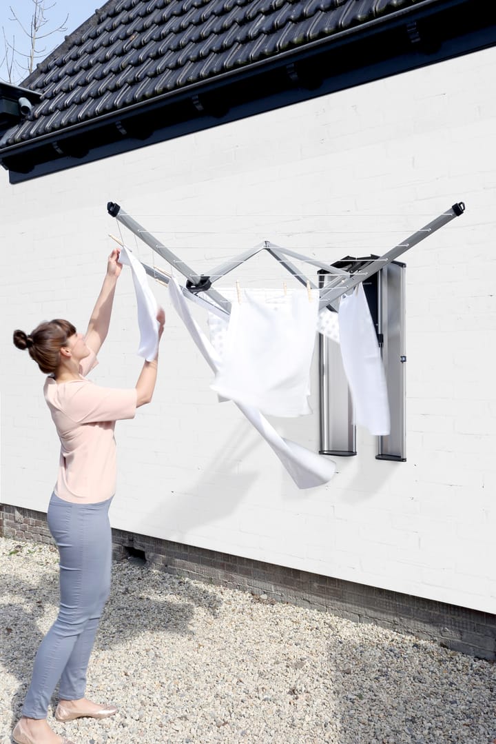Suojakotelo/kupu WallFix kuivaustelineelle, Harjattu teräs Brabantia