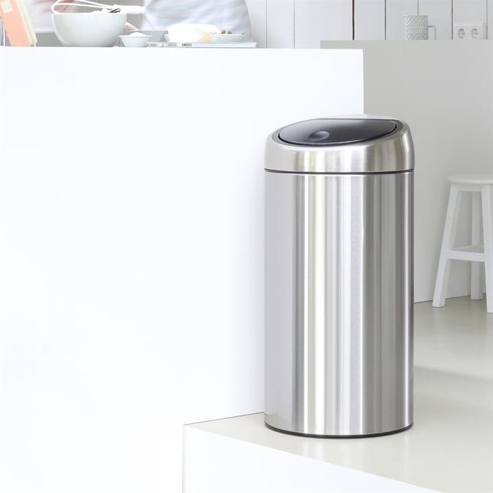 Touch Bin roskakori 45 litraa, matt steel (hopea) Brabantia