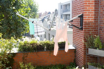 WallFix kuivausteline 24 m kangaspeitteell�ä - Harmaa - Brabantia